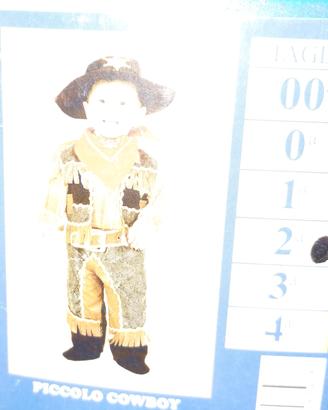 carnevale cowboy 2 anni 