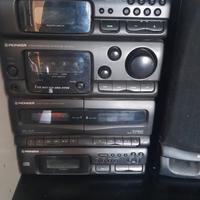 stereo compatto pioneer con casse 
