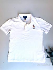 Polo Ralph Lauren bianco maniche corte bimbo 7a