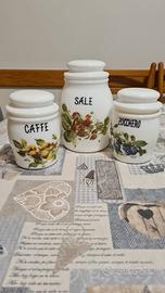 set 3 barattoli vintage Giorgi