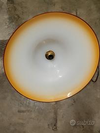 lampada grande vintage in vetro murano usato