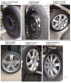 VARI CERCHI FIAT BMW AUDI VW PEUG VOLVO REN TOYOTA