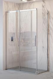 BOX DOCCIA ANGOLO 80X120 CROMO CRISTALLO 8 mm