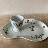 Porta uovo con piattino