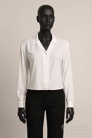 Camicetta crop M Bershka: bianco luminoso