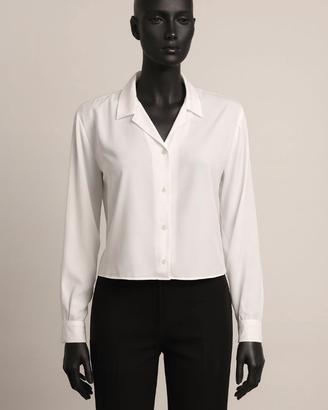 Camicetta crop M Bershka: bianco luminoso