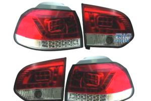 FANALI PER VOLKSWAGEN VW GOLF 6 08-12 LED ROSSO CR