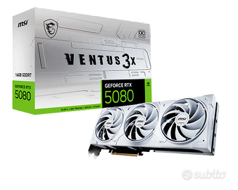 NVIDIA  RTX 5080 16G VENTUS 3X OC WHITE