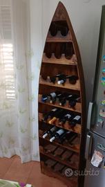 Cantinetta Portabottiglie a forma di Barca