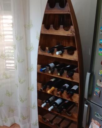 Cantinetta Portabottiglie a forma di Barca