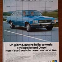 Pubblicità Opel Rekord Diesel (1975)