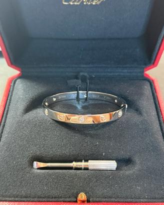 Bracciale love cartier con diamanti