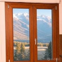 🌟 FINESTRA PVC GOLDEN OAK 187×204 cm