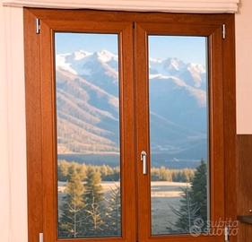 🌟 FINESTRA PVC GOLDEN OAK 187×204 cm