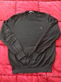 Maglione Ralph Lauren lana merino taglia M, nero