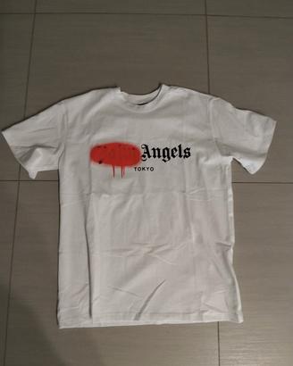 t-shirt Palm Angels sprayed logo 