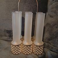 set bicchierini vintage in vetro satinato 