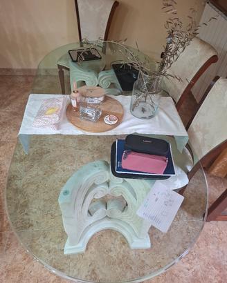 tavolo in cristallo Volpi