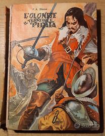 Stock 5 vecchi libri di avventure - Verne Salgari