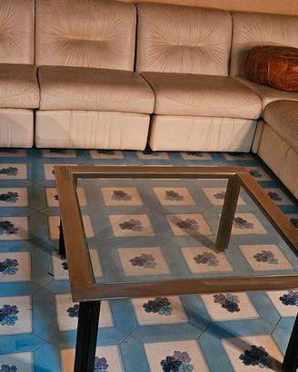 divani anni 70 pelle 8 sedute