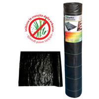 Telo pacciamatura erba Nero rigato verde 100 gr/mq