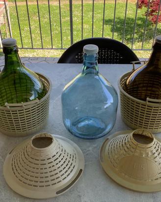 3 Damigiane da 5 litri