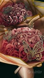 bouquet di 33 rose di sapone