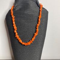 Collana Artigianale con Pietre Naturali Arancioni 