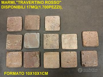 Cottoveneto,marmi "Sassi del Piave"10x10cm