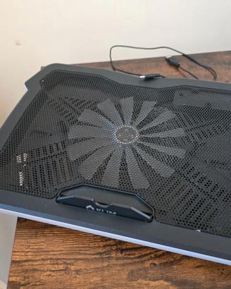 Base rialzata ventola pc portatile con led rgb