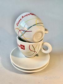 2 TAZZE CAPPUCCINO LIVE HAPP ILLY