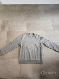 Felpa grigia basic B&C Collection crewneck S