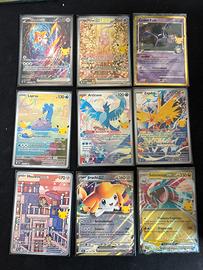 Lotto 9 carte pokemon 30 anniversario ita