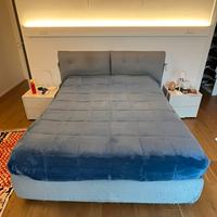 Letto contenitore matrimoniale + materasso