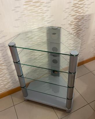 Mobiletto Scaffale in vetr A73 x L60 x P50