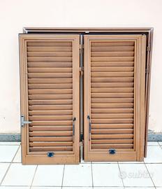 persiane in alluminio color legno 