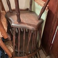 Sedie in legno e paglia