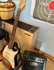 Chitarra elettrica peavey + amplificatore e borsa