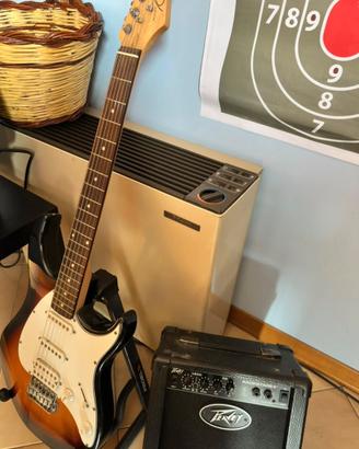 Chitarra elettrica peavey + amplificatore e borsa