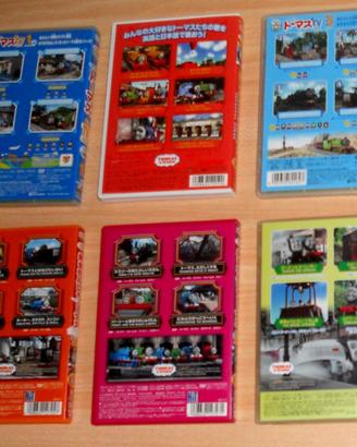 6 dvd trenino thomas & friends lingua giapponese