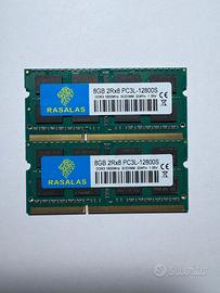 Rasalas 16GB Kit 2 X 8GB DDR3 PC3 12800 1600MHz