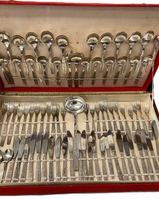 SERVIZIO POSATE DA 12 PAX IN ACCIAO DECORATO