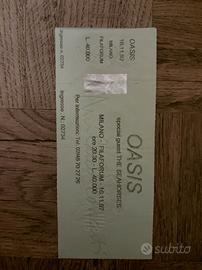 Biglietto Oasis tour  '97 Milano Forum