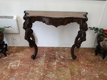 Consolle Luigi Filippo 1830 restauro conservativo