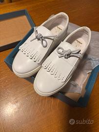 Scarpe donna in pelle bianche