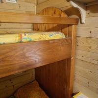 letto castello in legno abete