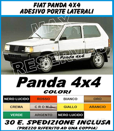 P. fiat panda 4x4 e 2wd adesivi PERSONALIZZABILI - Accessori Auto In  vendita a Latina