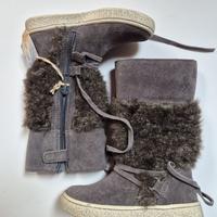 Naturino scarpe stivali nuovi pelle bambina 24