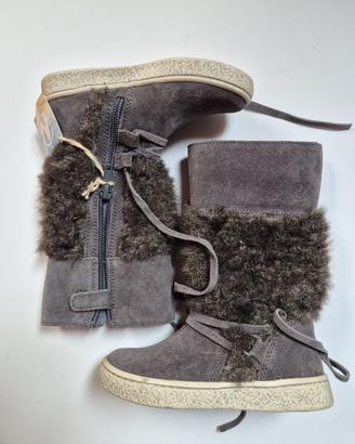 Naturino scarpe stivali nuovi pelle bambina 24