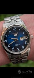 Seiko 5 automatico vintage 6309 Arabic Dial blu 